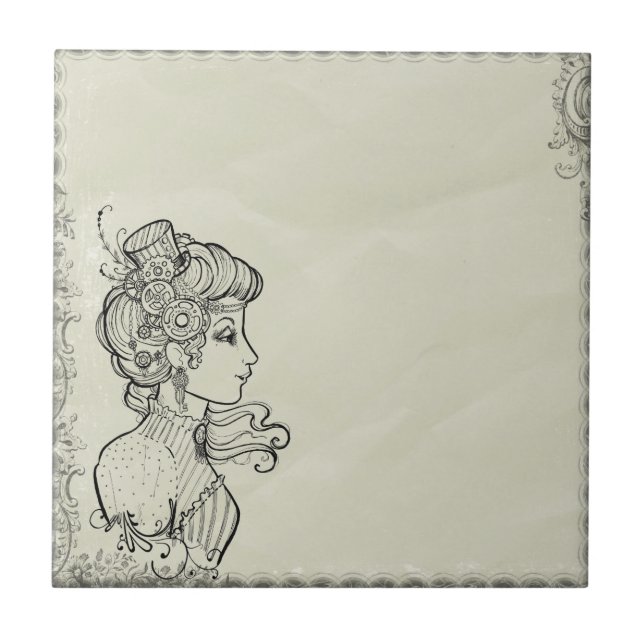 Imagem do vintage da mulher (Frente)