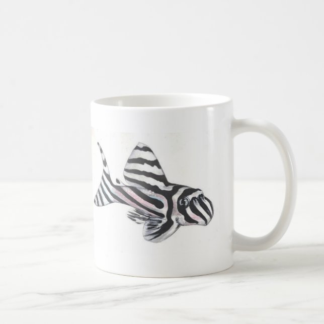 Imagem dobro da caneca de Pleco L46 da zebra (Direita)