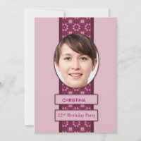 Imagem e nome do 22º Convite de aniversário