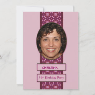 Imagem e nome do 34.o Convite de aniversário