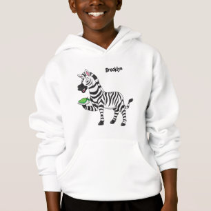 Imagem engraçada de desenho animado de zebra