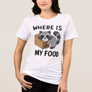 Imagem Engraçada Do Raccoon - Onde Está Minha Comi