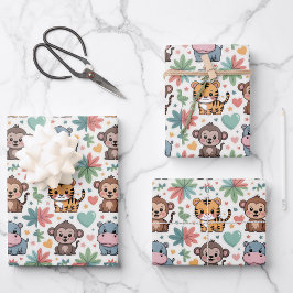 Imagem estampada com animais de desenho animado