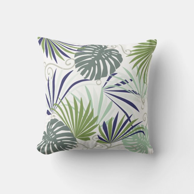 Imagem estilizada almofada popular de plantas (Frente)