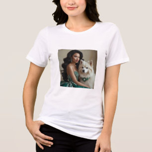 Imagem Feminina com Marca de Cachorro Pet Estilosa