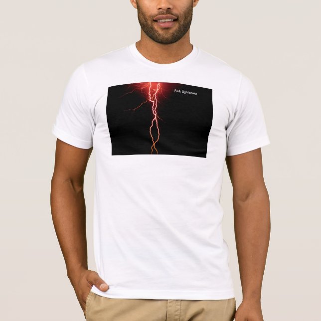 Imagem Flash do relâmpago para camiseta masculina (Frente)