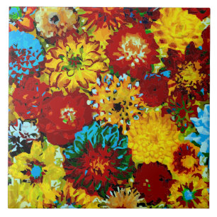 Imagem Floral do Flor Fino Abstrato Dahlias