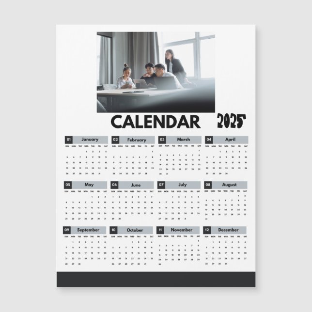 Imagem Fotográfica da Empresa de Calendário Modern (Frente)