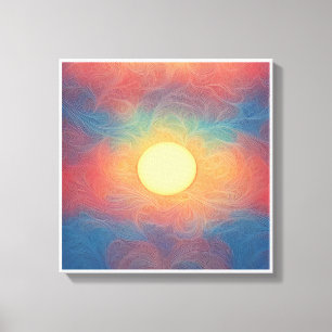 Imagem impressa na canvas para cores bonitas, 1