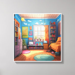 Imagem impressa na canvas para cores bonitas, 46