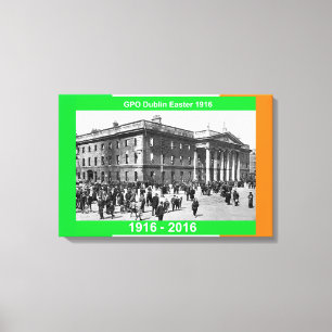 Imagem irlandesa de 1916 para canvas embrulhada