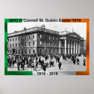 Imagem irlandesa de 1916 para poster