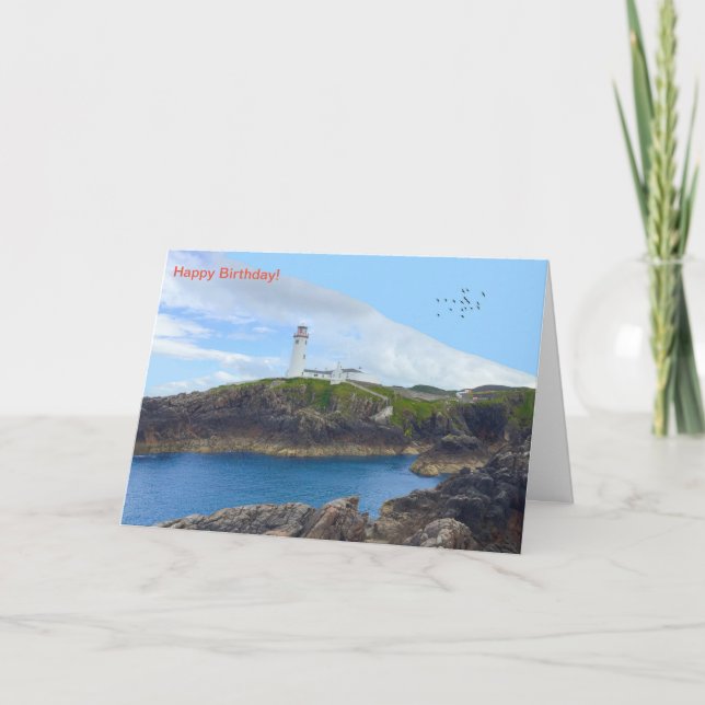 Imagem irlandesa do cartão de saudação de aniversá (Frente)