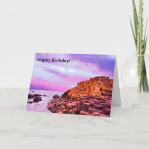 Imagem irlandesa do cartão de saudação de aniversá