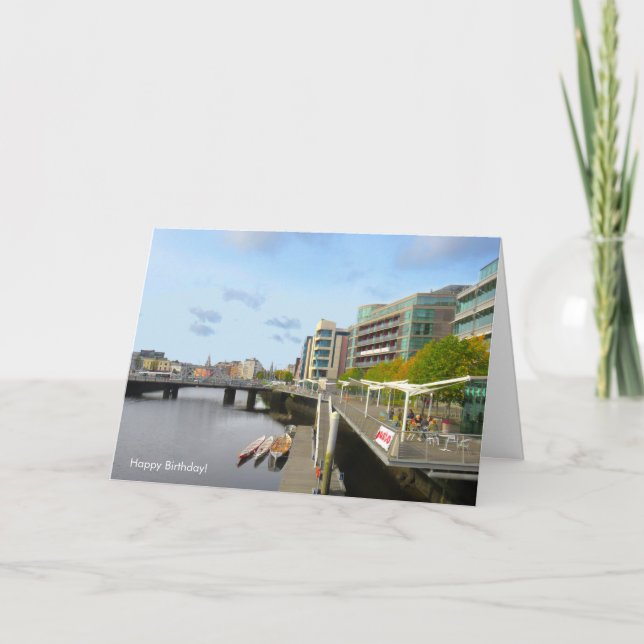 Imagem irlandesa do cartão de saudação de aniversá (Frente)