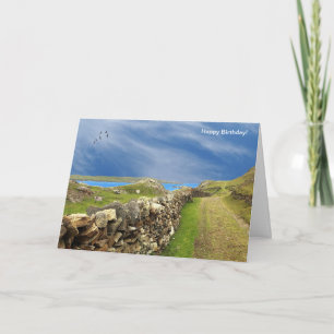 Imagem irlandesa do cartão de saudação de aniversá