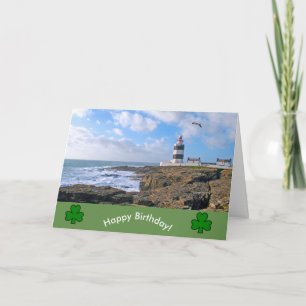 Imagem irlandesa do cartão de saudação de aniversá