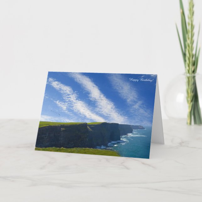 Imagem irlandesa do cartão de saudação de aniversá (Frente)