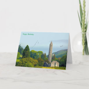 Imagem irlandesa do cartão de saudação de aniversá