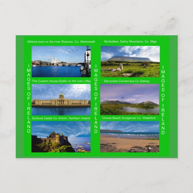 Imagem irlandesa do cartão postal (Frente)