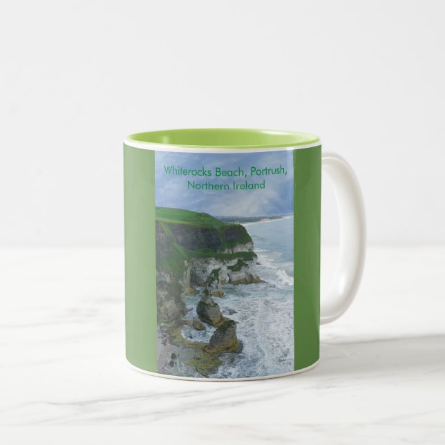 Imagem irlandesa para a caneca de dois tons (Frente Esquerda)