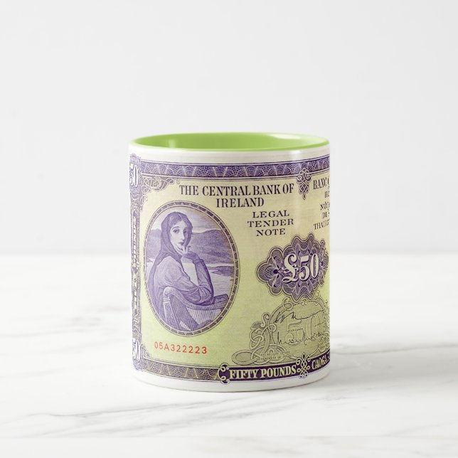 Imagem irlandesa para a caneca de dois tons (Centro)