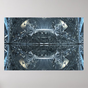 Imagem Iterada Zona Metálica Poster 17