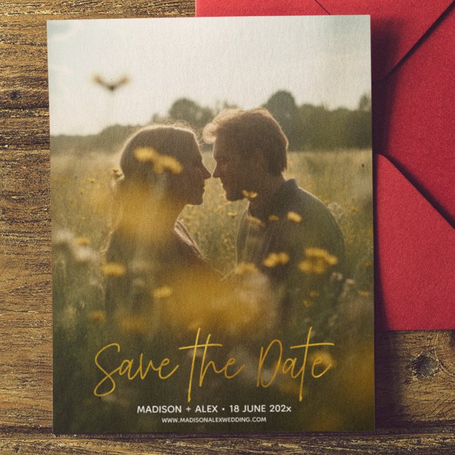 Imagem moderna elegante Salve o cartão de data (Criador carregado)