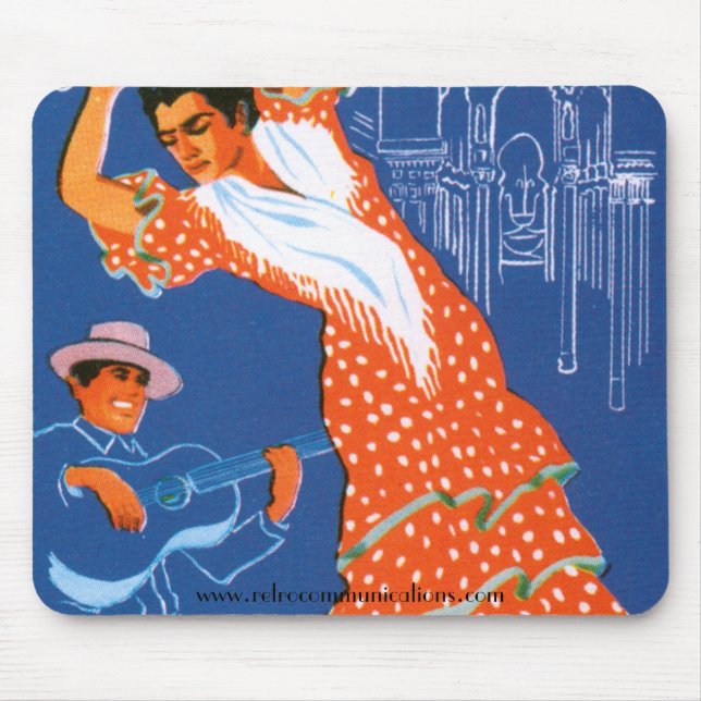 Imagem Mousepad do viagem do espanhol do vintage (Frente)