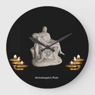 Imagem Pietà para Relógio de Parede Arredondada-Gr