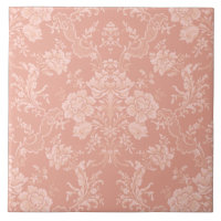 Imagem Romântica Chic Floral Damask-Peach
