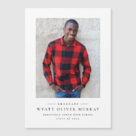 Imagem simples do anúncio de graduação em branco p