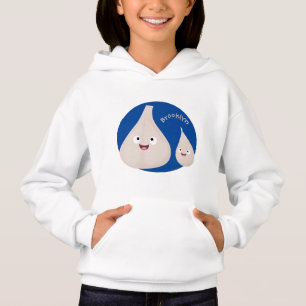 Imagem vegetal do desenho animado de alho cúprico