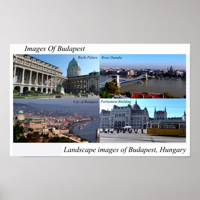 Imagens de Budapeste para poster (Frente)