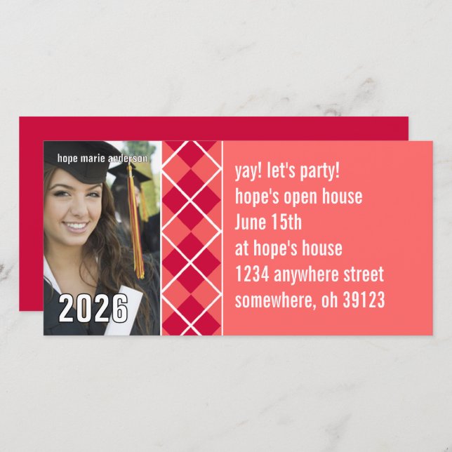 Imagens de mais velho - Convite para Graduação 201 (Frente/Verso)