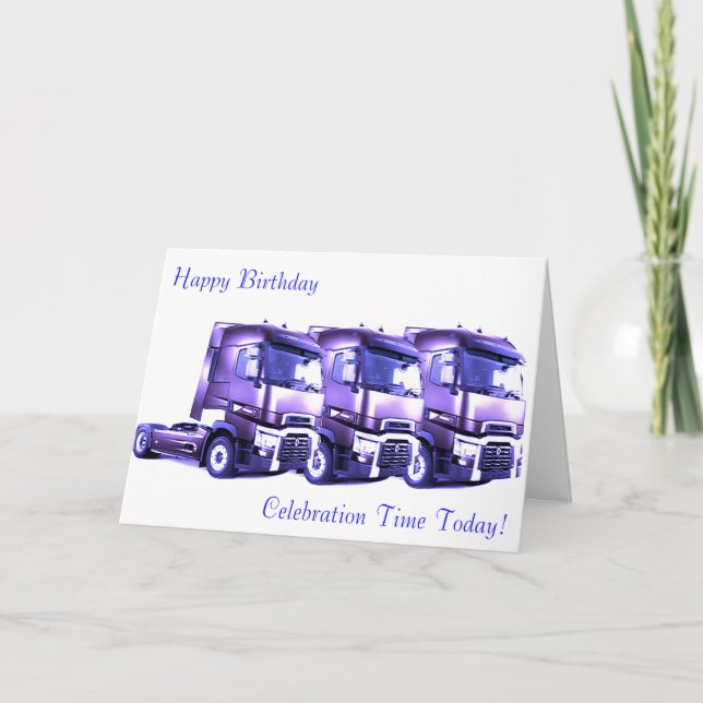 Imagens do caminhão para o cartão (Frente)