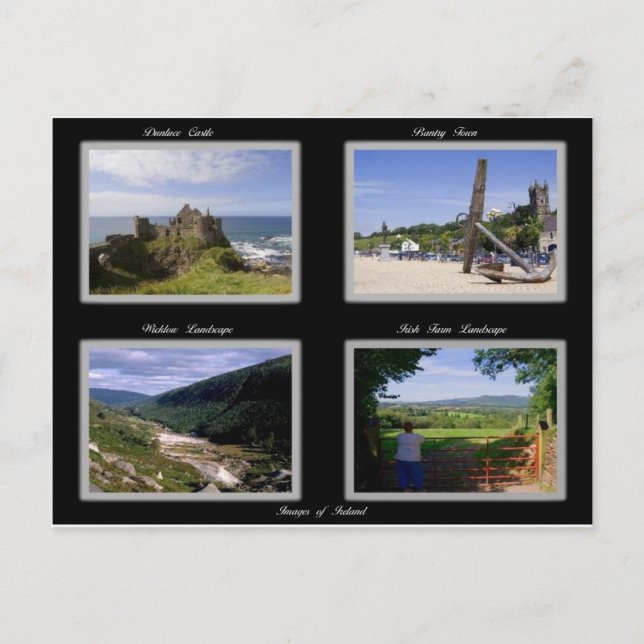 Imagens do cartão postal da Irlanda (Frente)