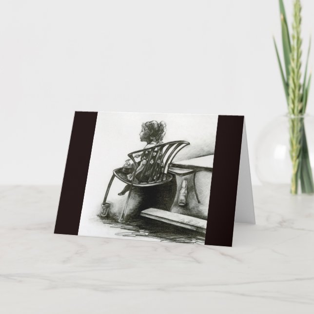 Imaginação alimenta meu cartão de saudação de real (Frente)