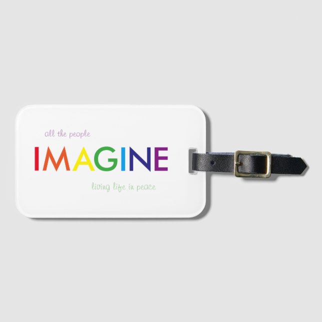 Imagine a etiqueta de bagagem (Frente Horizontal)