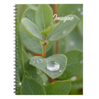 Imagine Caderno de Fotos em Espiral de Gotículas d