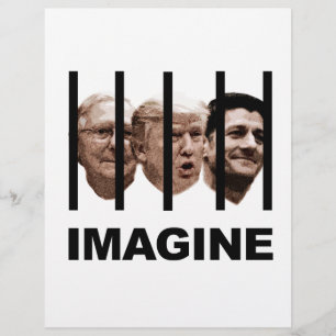 Imagine Trump, McConnell e Ryan atrás de Bares