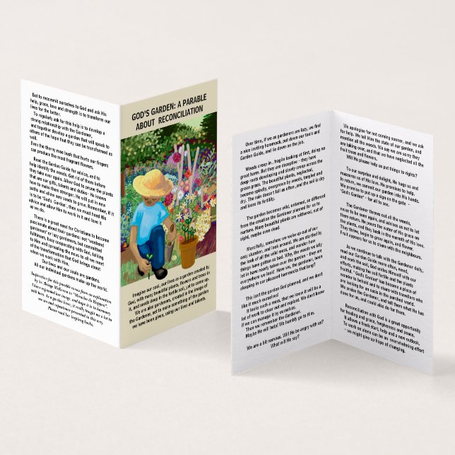 Imaginem as nossas vidas como um jardim criado por (Interior e exterior)