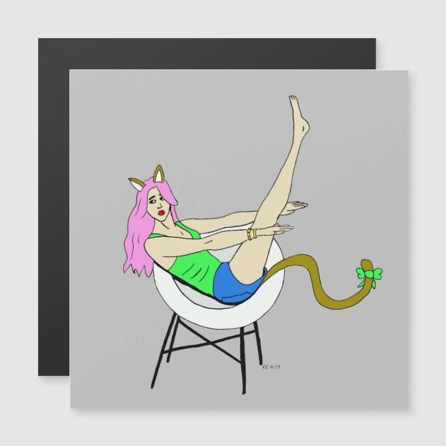 íman catgirl (Frente/Verso)