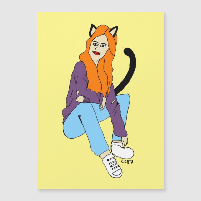 íman catgirl (Frente)