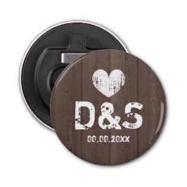 Íman de abertura do frasco de madeira chique casta