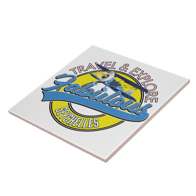íman de carro com logotipo de Seychelles fabulosas (Lateral)