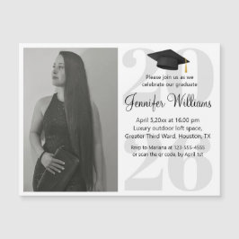 íman de código qr para festa de formatura simples 