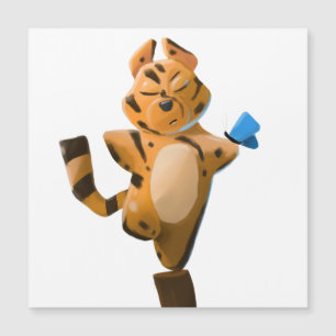 íman de desenho animado de tigre ano