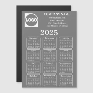 Íman de logotipo e nome da empresa personalizada d