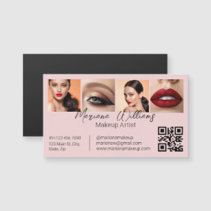 íman de negócios rosa código qr maquiador 4 foto